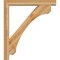 Ekena Millwork Legacy Block Rough Sawn Bracket w/ Offset Brace, Western Red Cedar, 6"W x 42"D x 48"H BKT0604X42X48LEC05RWR - alternate 3